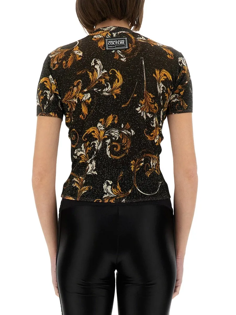 Short Sleeve Mock Neck Top