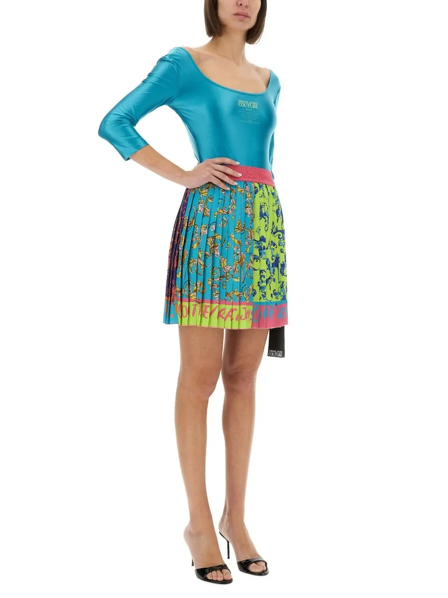 Pleated Mini Skirt