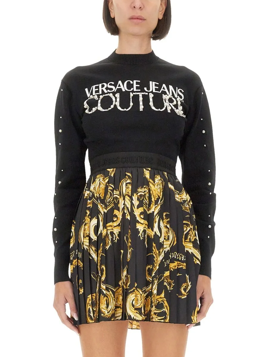 Cropped Sweater With Studs