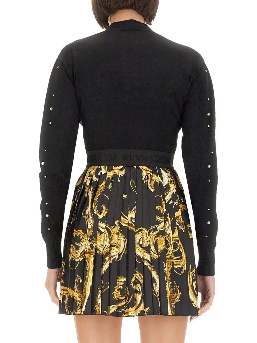 Cropped Sweater With Studs