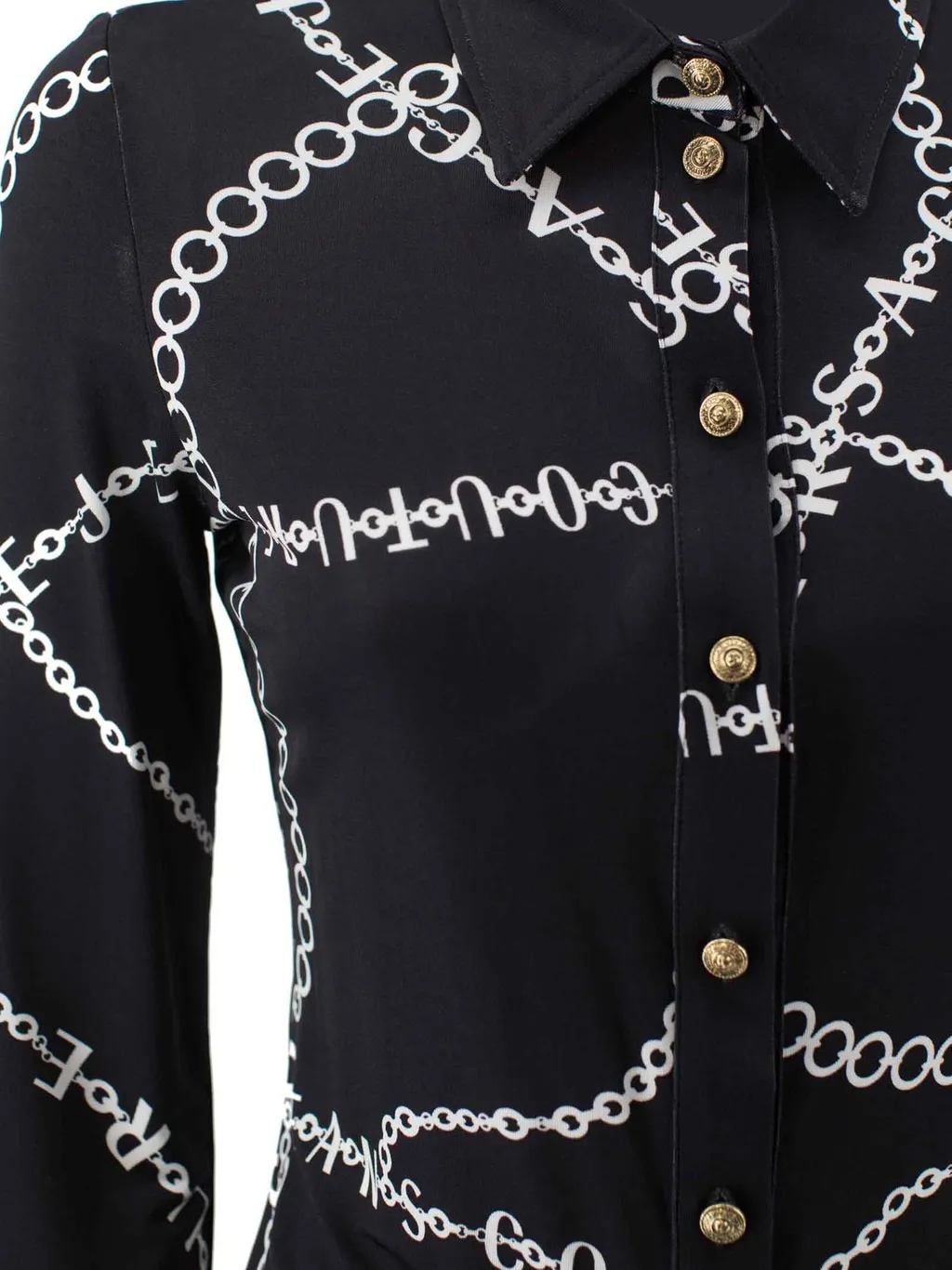 Chain Print Long Sleeve Shirt