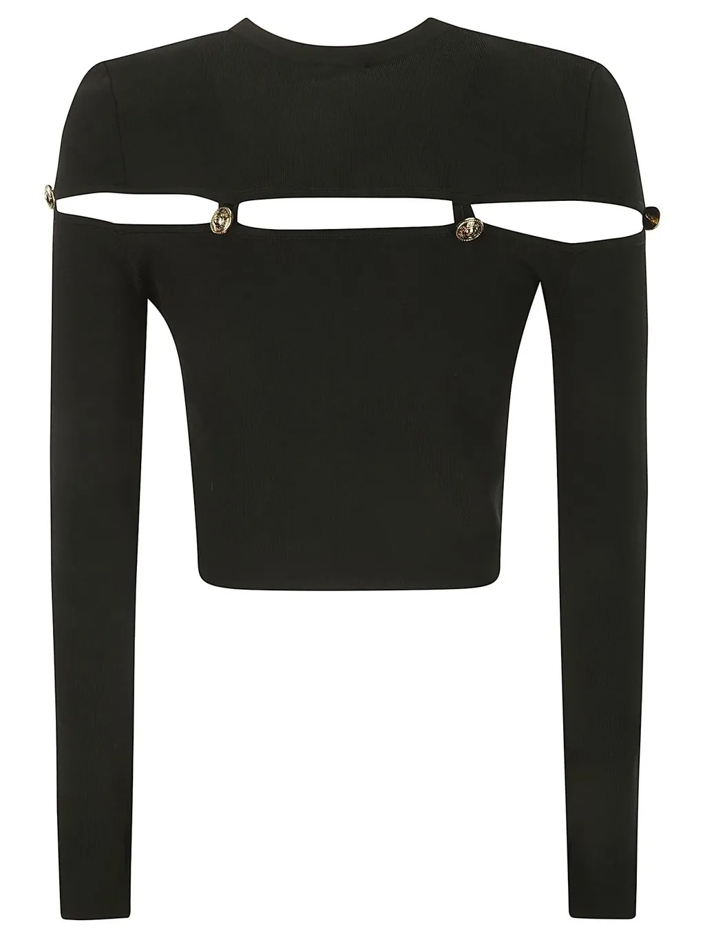 Cut-Out Detail Long-Sleeve Top