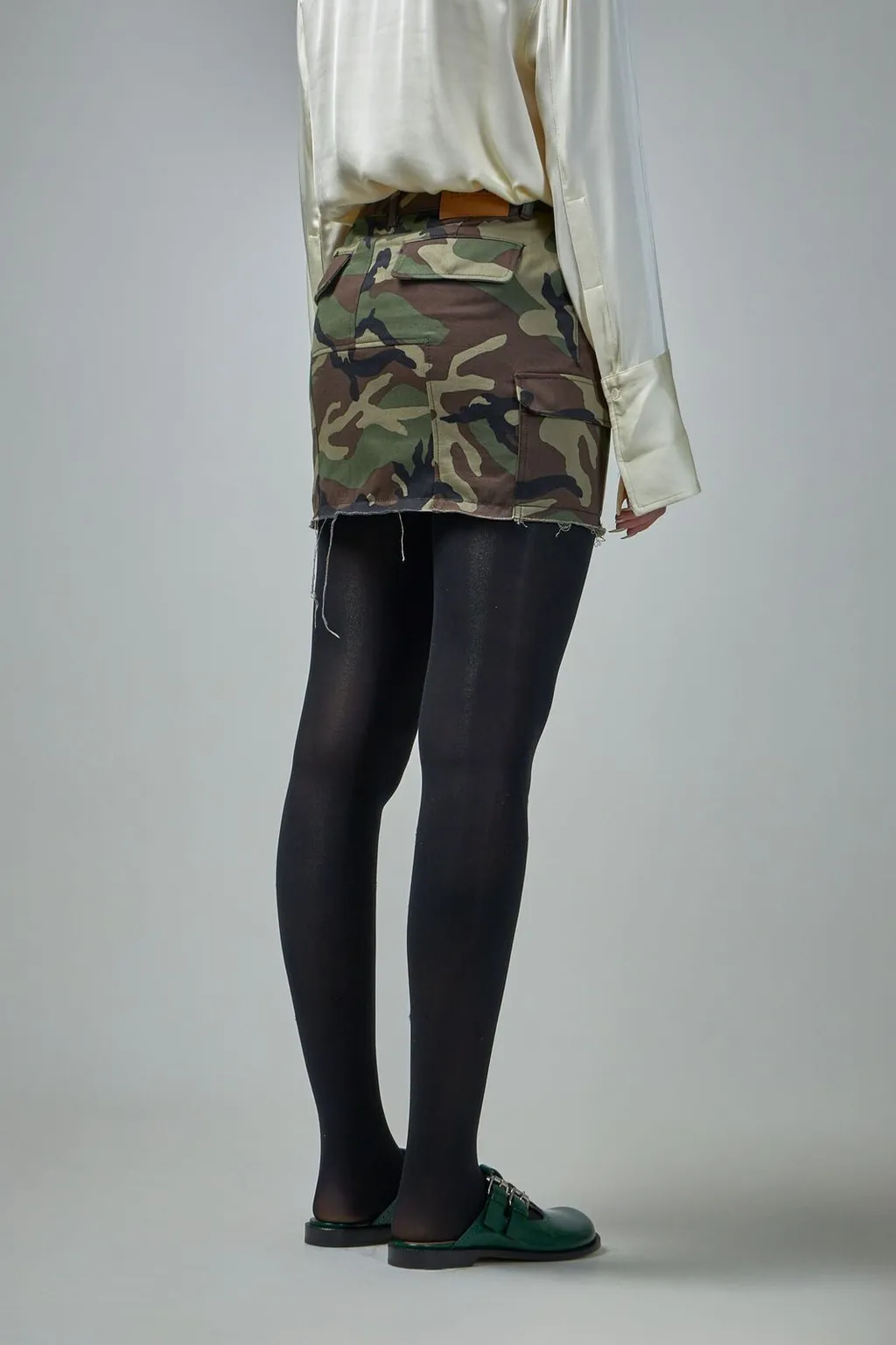 Camo Cargo Mini Skirt
