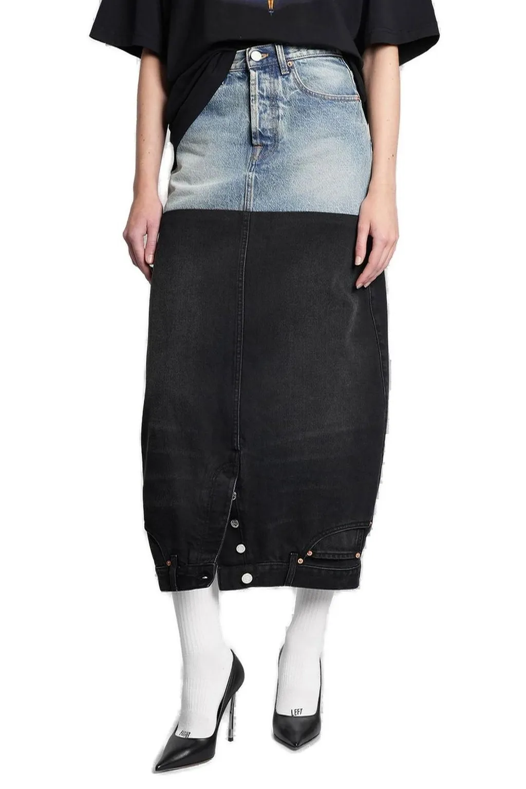 Denim Maxi Skirt