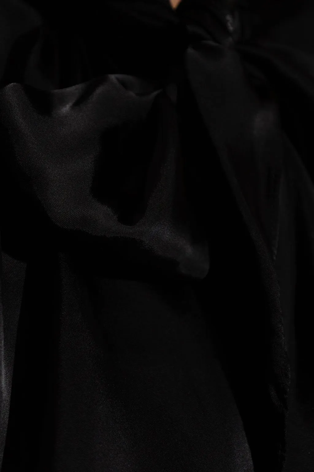 Satin Blouse With Bow