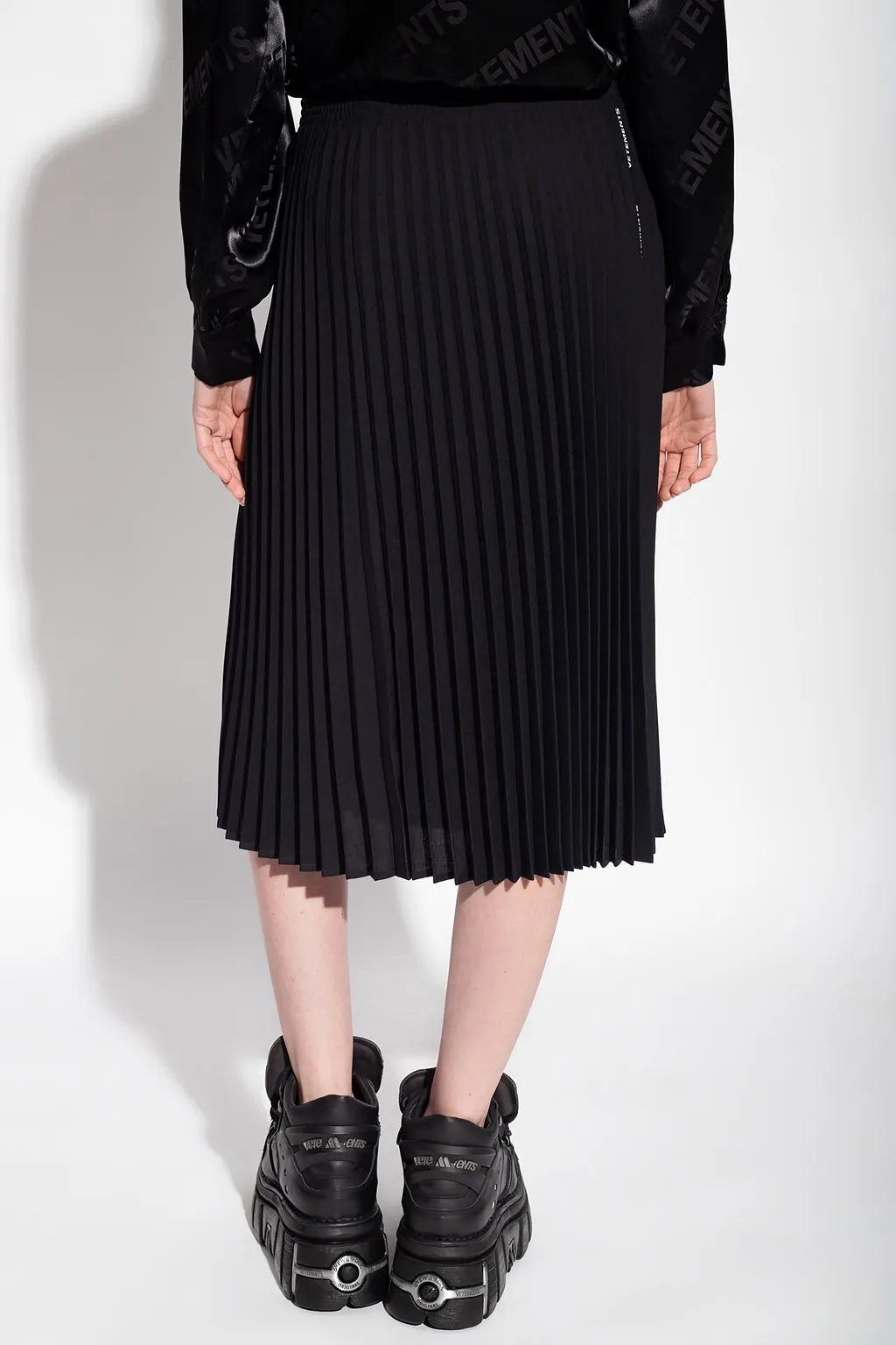 Pleated Midi Skirt