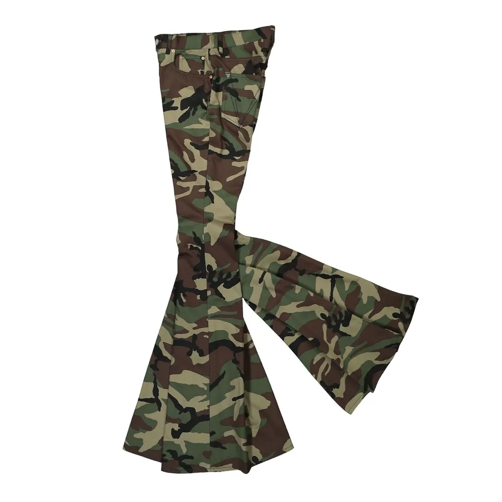 Flared Camouflage Pants