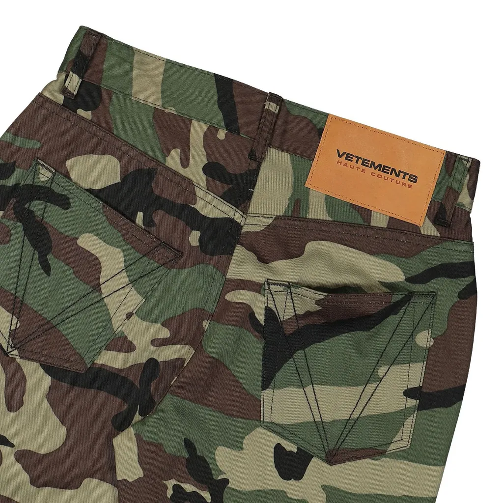 Flared Camouflage Pants