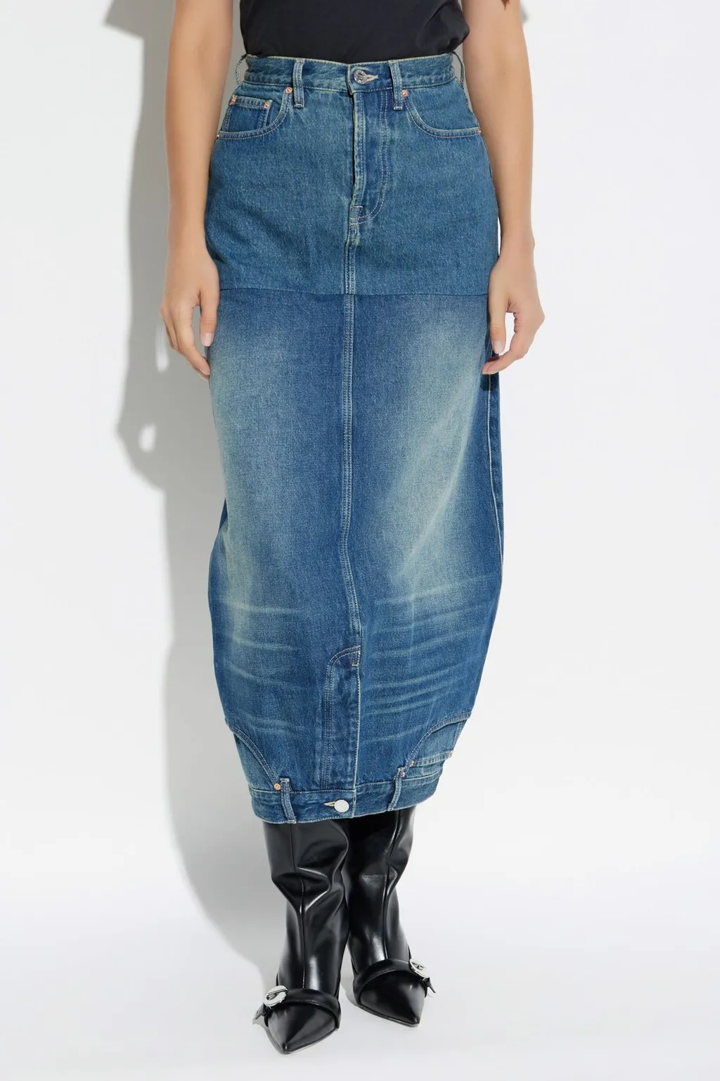 Denim Maxi Skirt