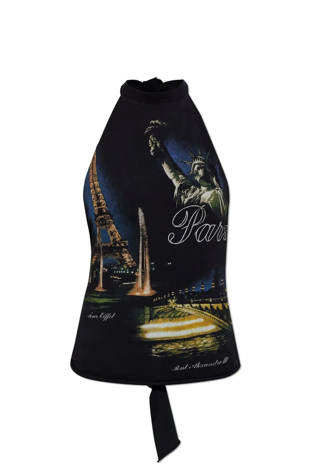Paris Graphic Halter Top