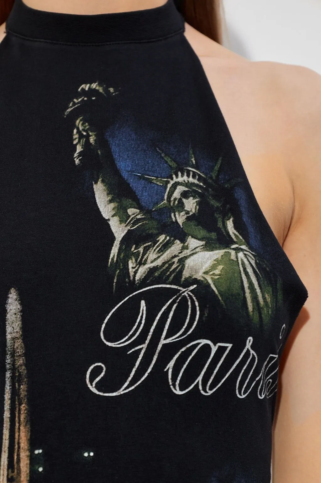 Paris Graphic Halter Top