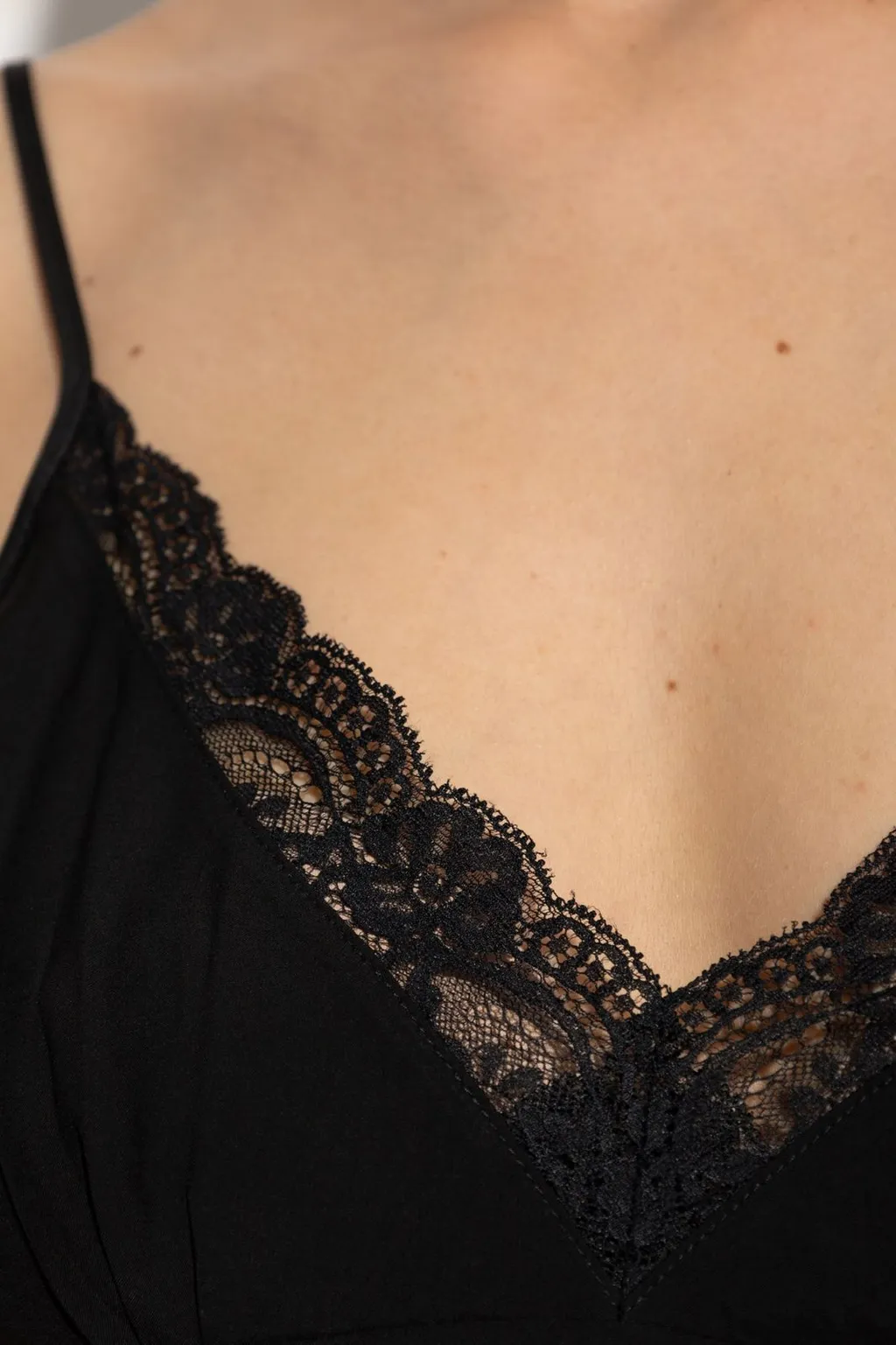 Lace Trim Slip Dress