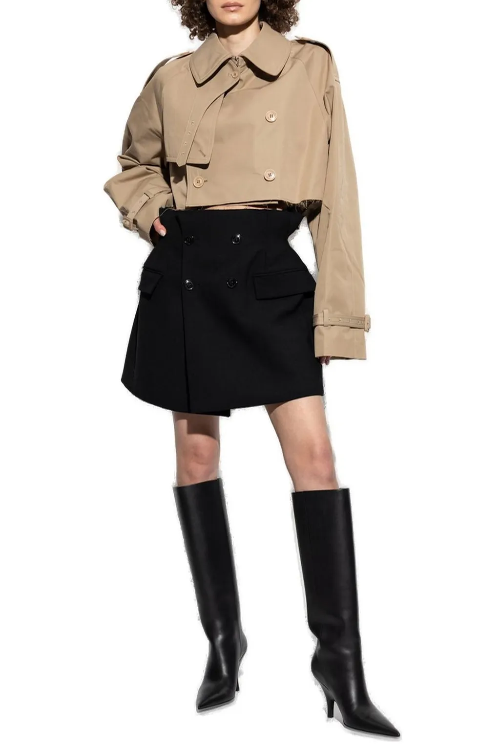 Cropped Trench Jacket