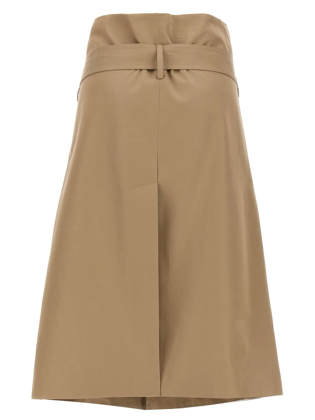 Belted Trench Skirt