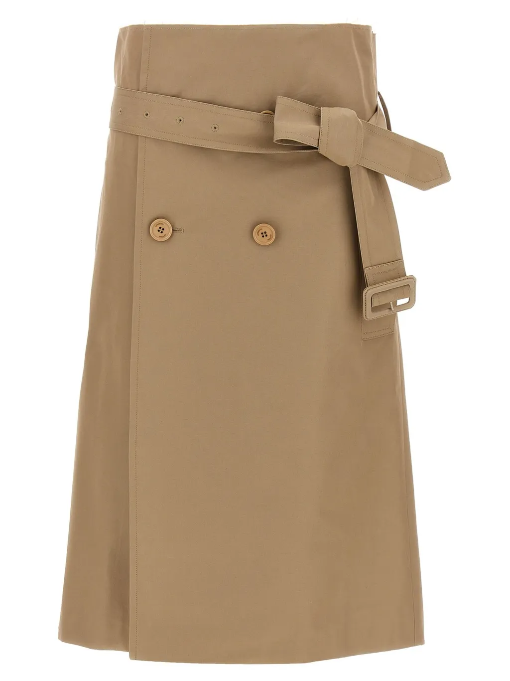 Belted Trench Skirt