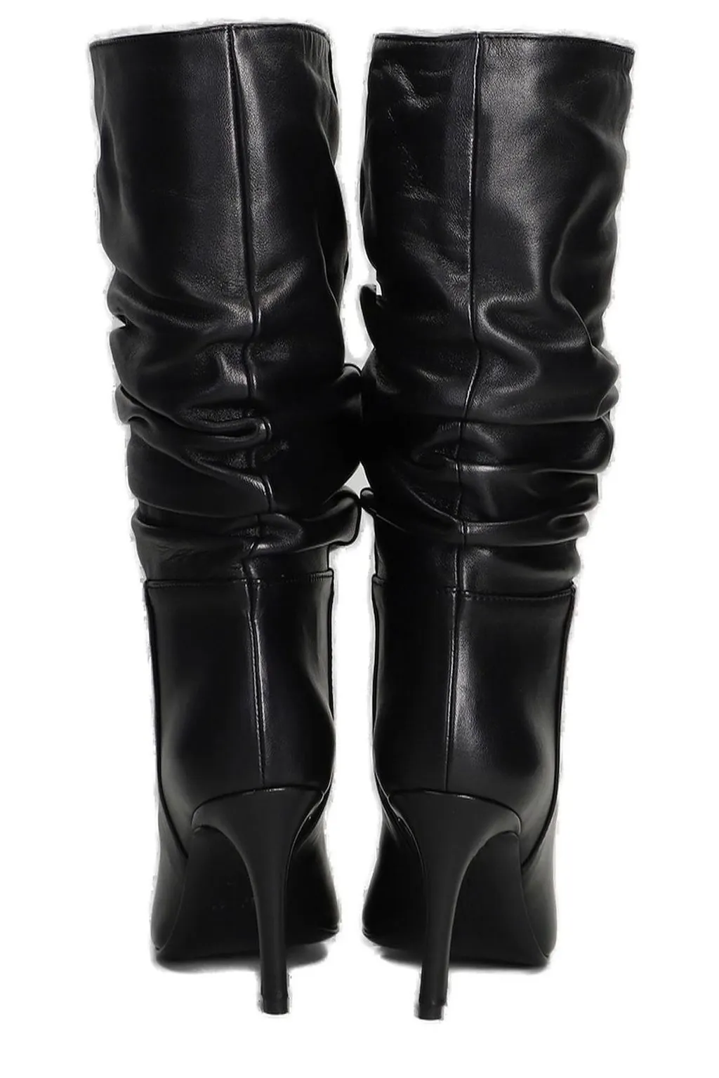 Ruched Knee-High Boots