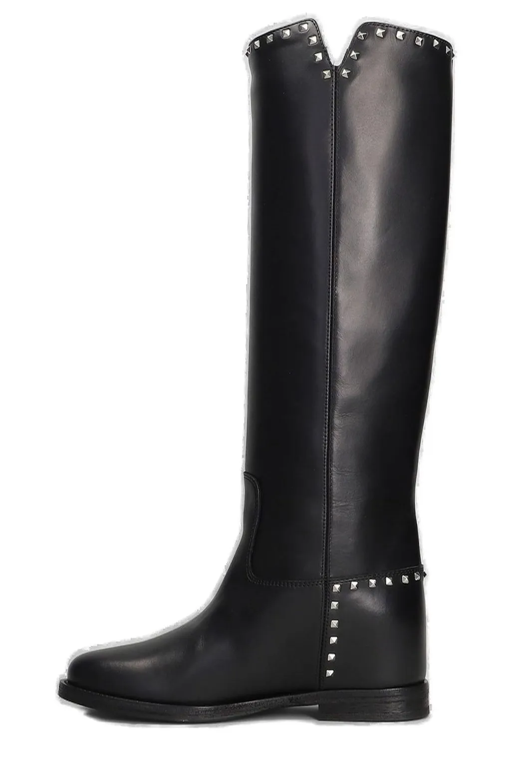 Tall Studded Leather Boots