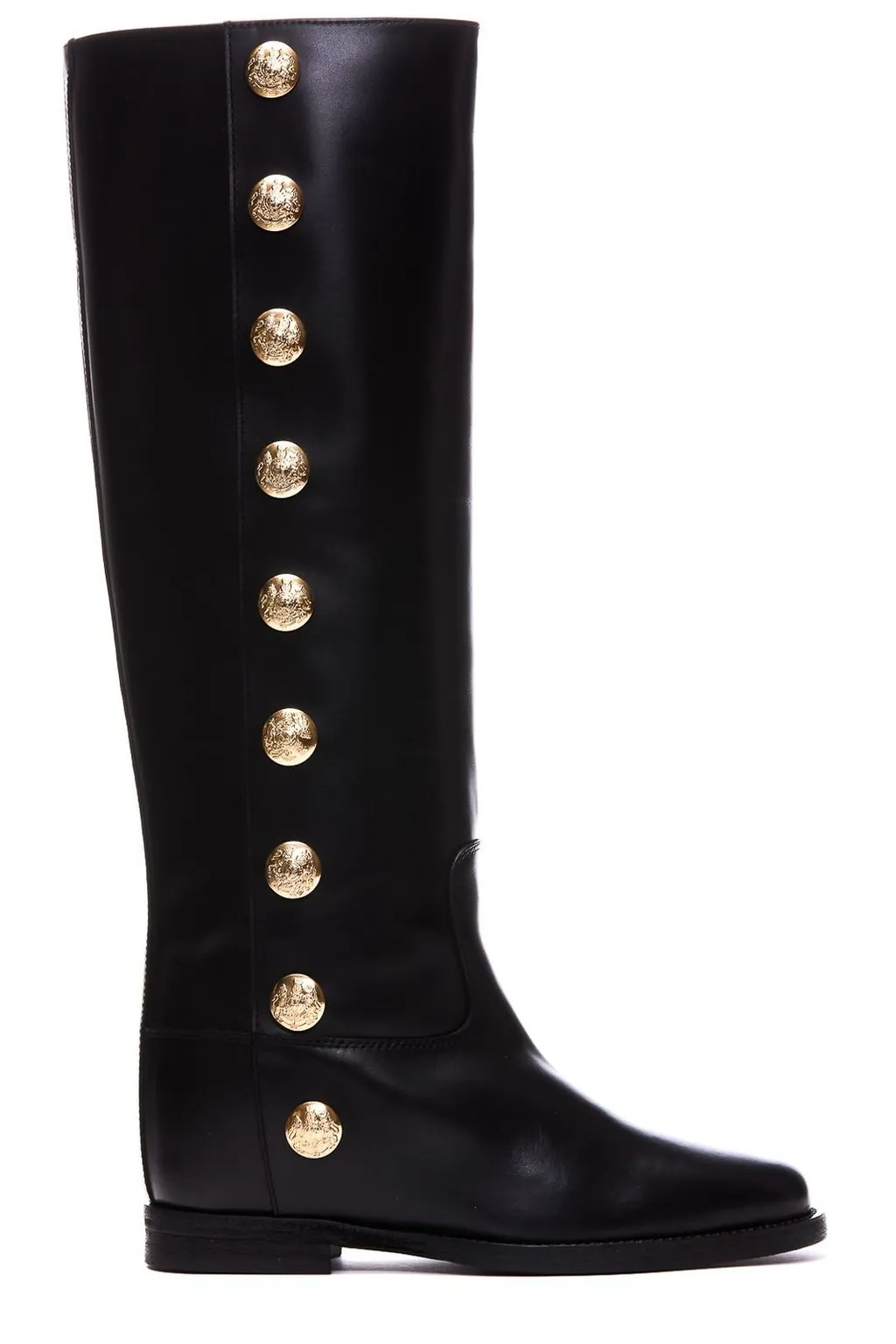 Tall Boots With Gold Buttons