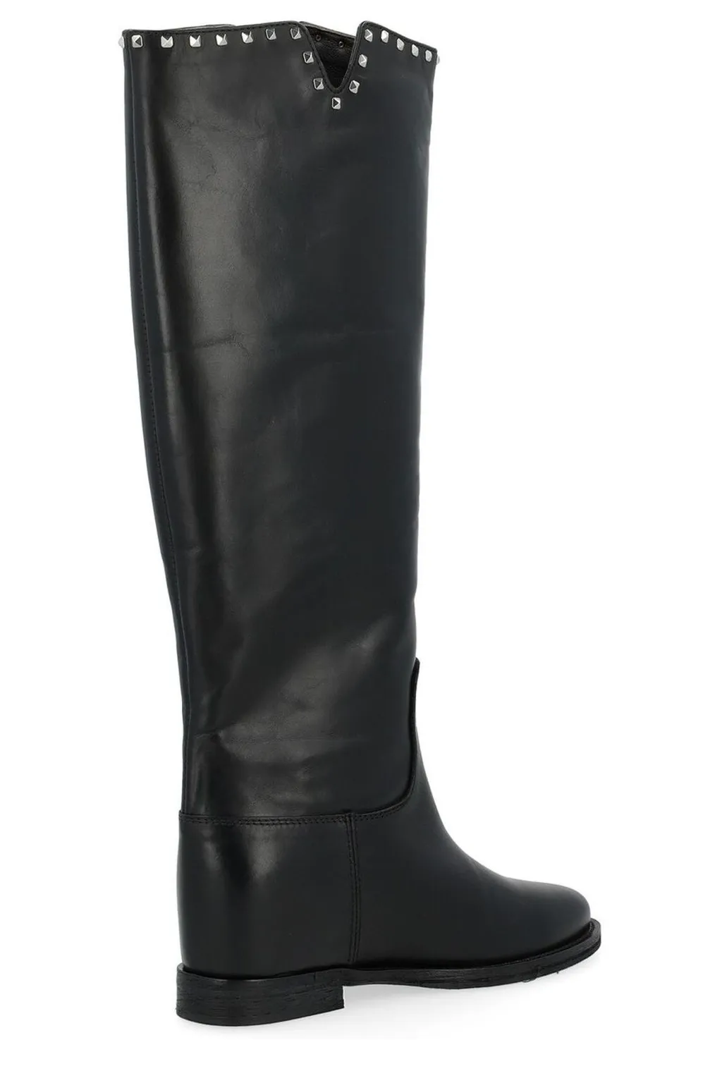 Tall Studded Leather Boots