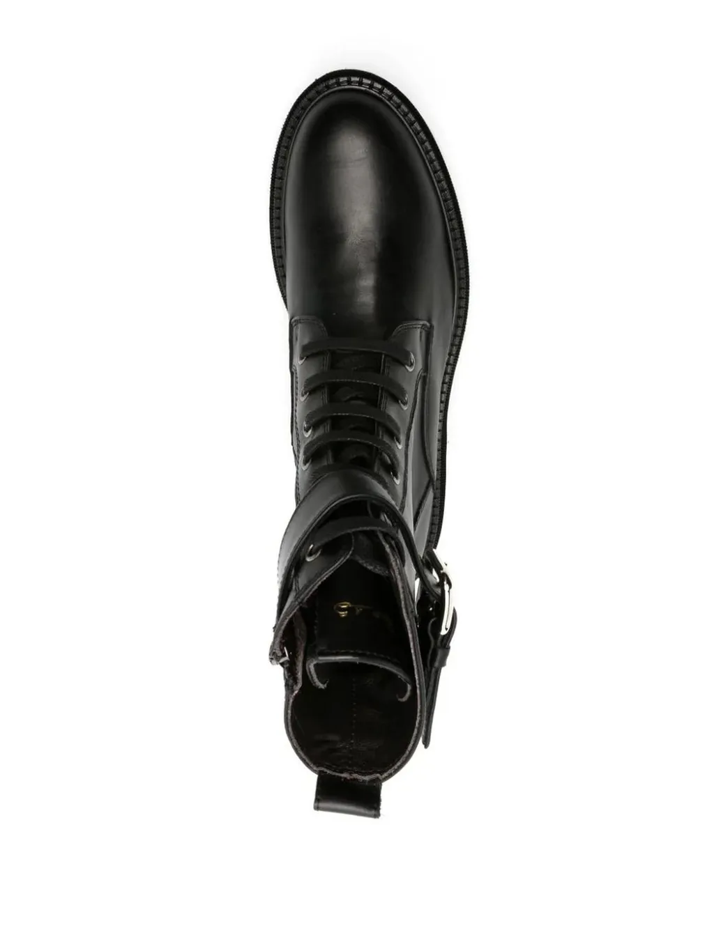 Combat Boots With Buckle And Lock Detail