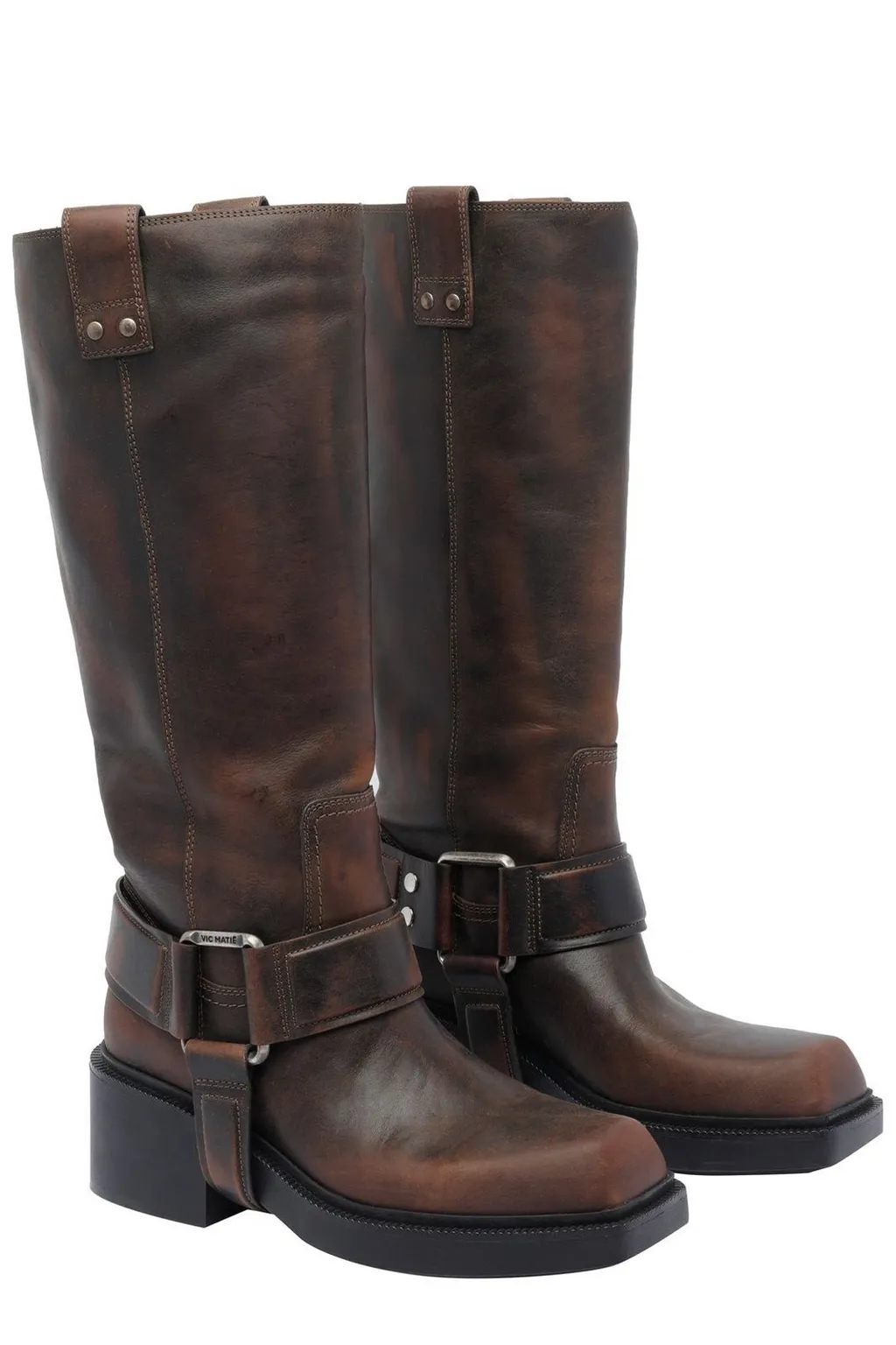 Knee-High Leather Boots