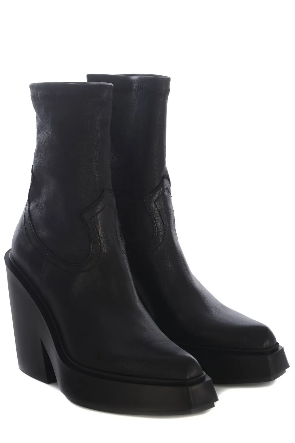 Platform Wedge Ankle Boots