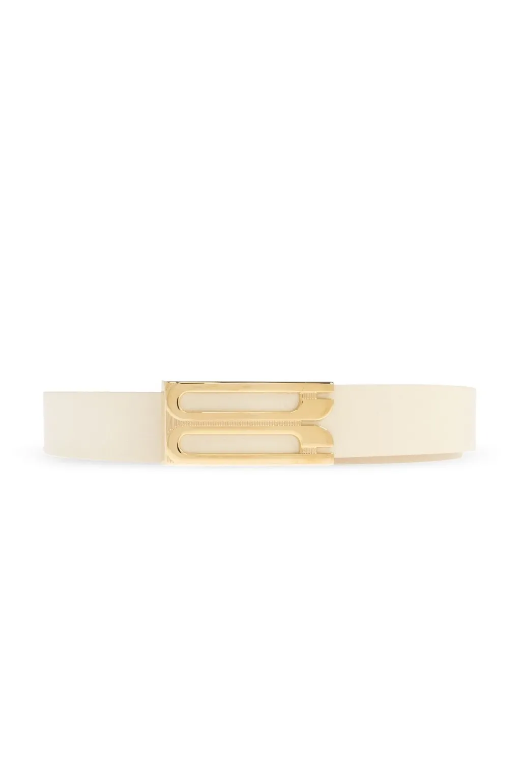 Belt With Logo Buckle