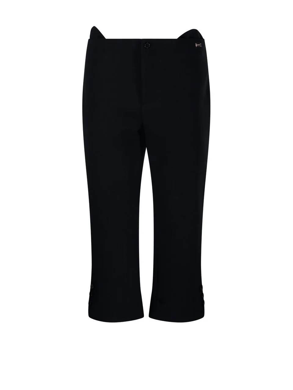 Cropped Flare Trousers