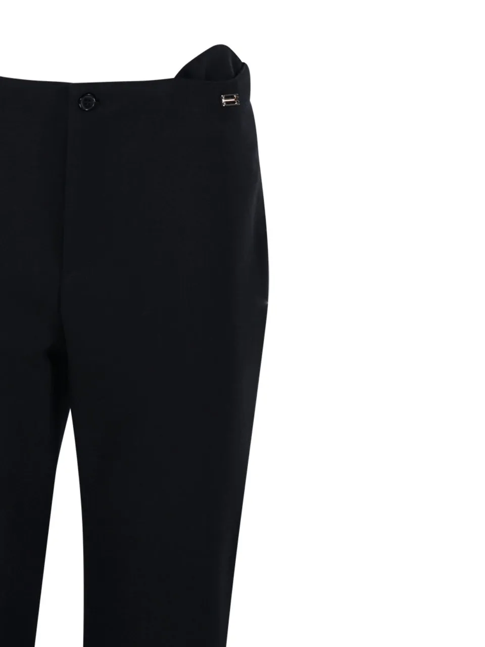 Cropped Flare Trousers