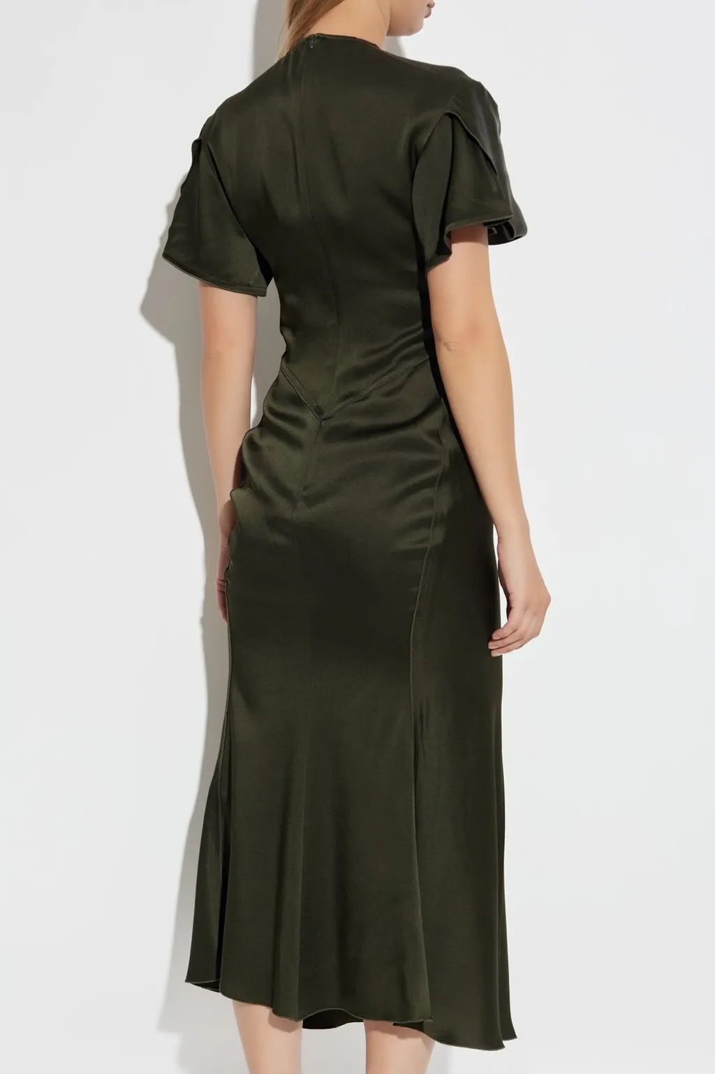 Twisted V-Neck Maxi Dress