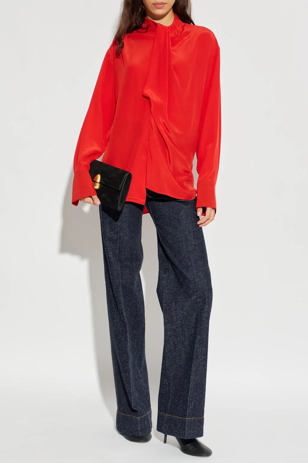 High-Waisted Flared Jeans