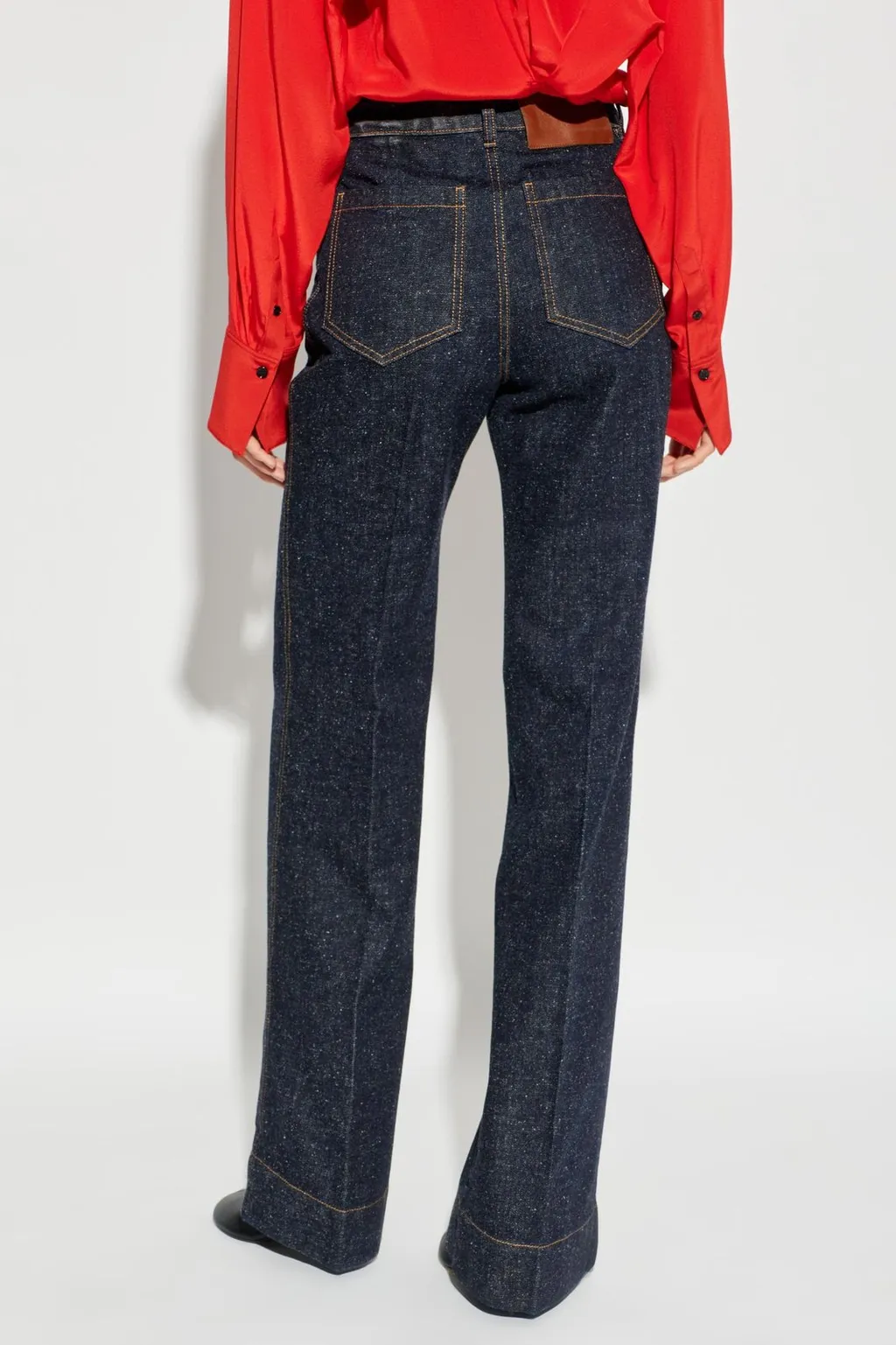 High-Waisted Flared Jeans