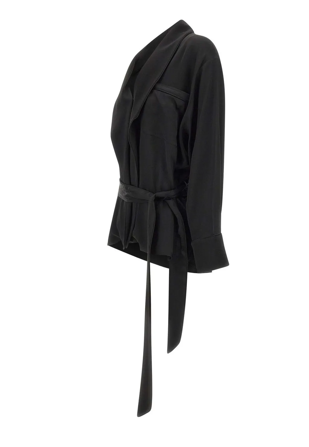 Belted Shawl Collar Jacket
