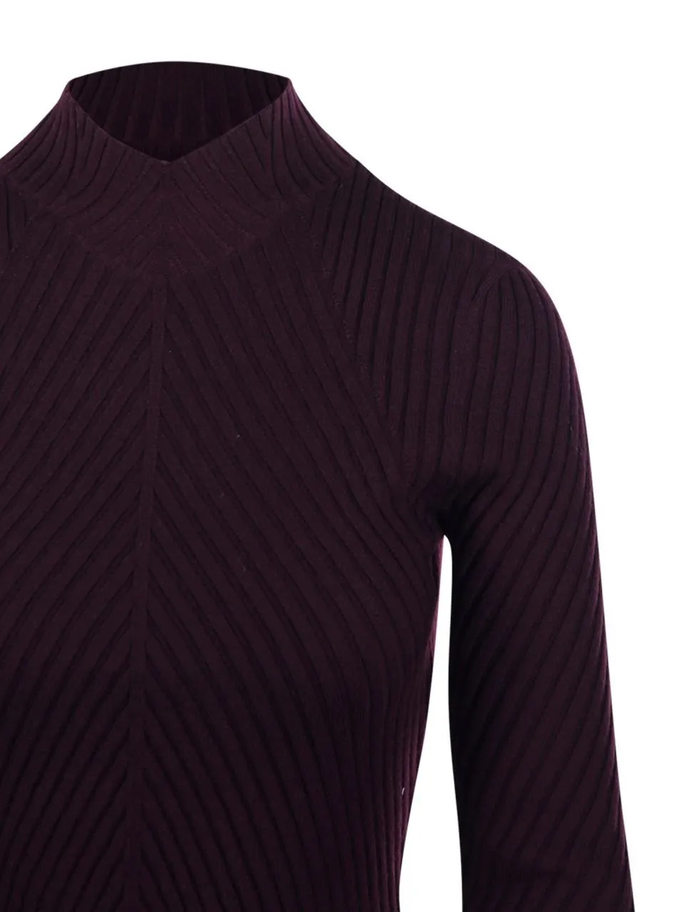 Ribbed Mock Neck Top