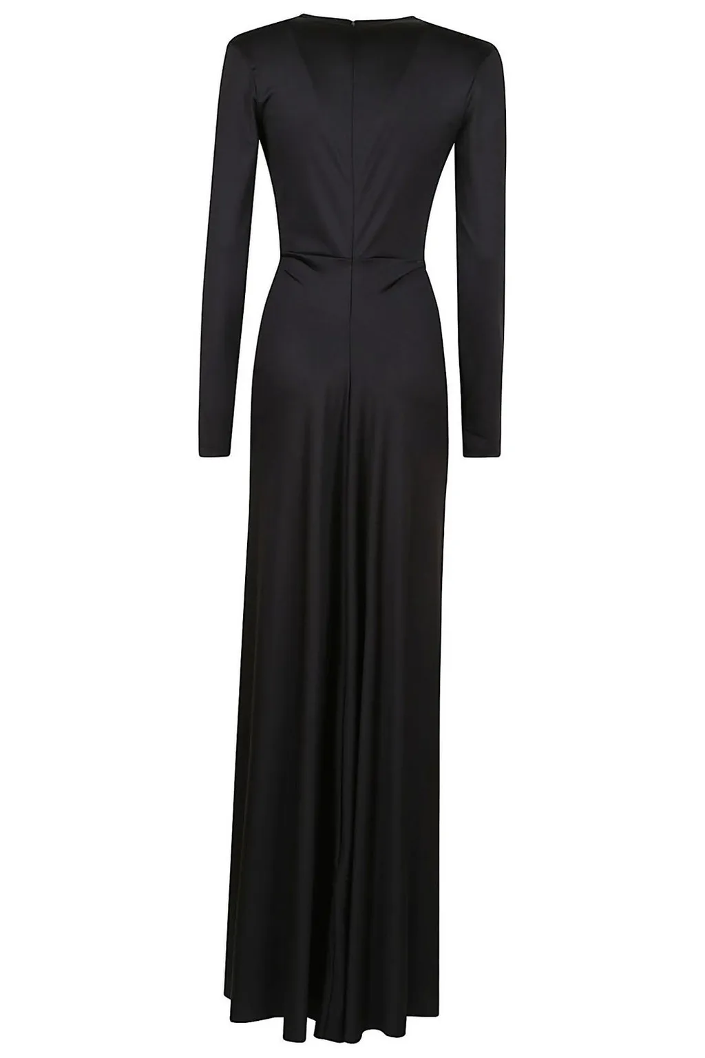 Long Sleeve V-Neck Gown