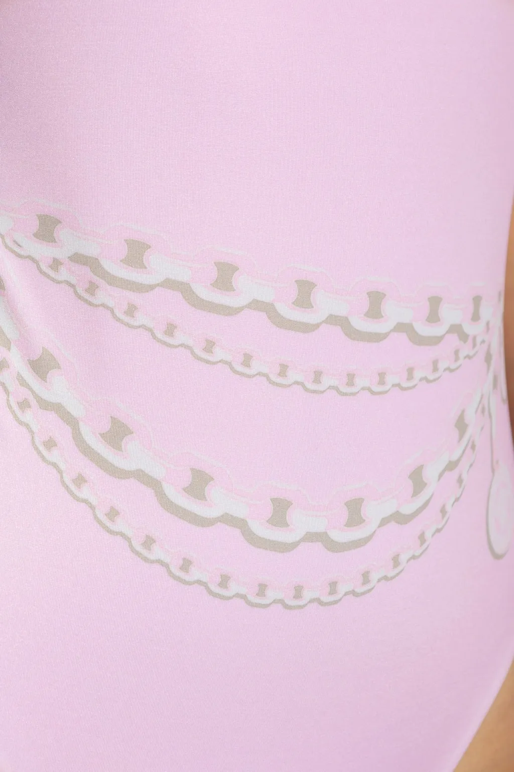 One-Piece Swimsuit With Decorative Chain Detail