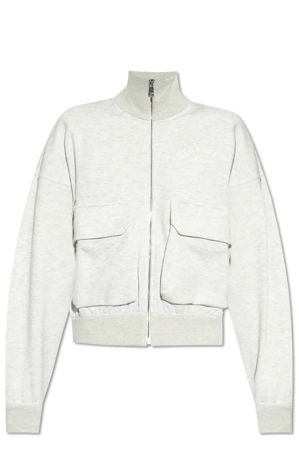 Logo Print Zip-Up Sweatshirt
