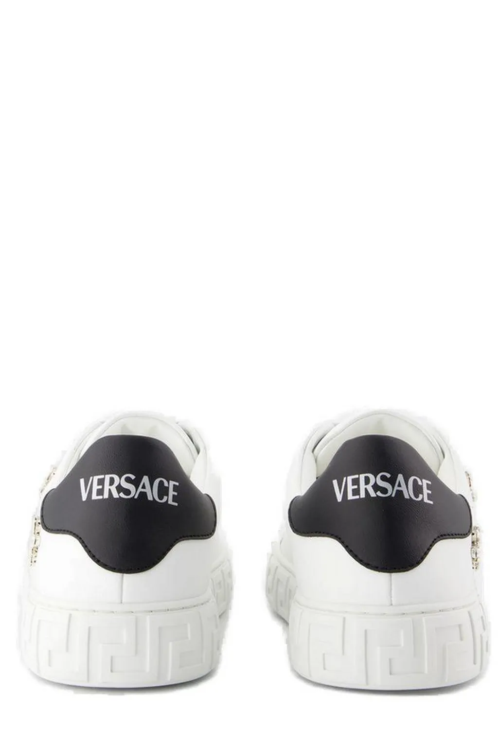 Low-Top Sneakers With Crystal Embellishments