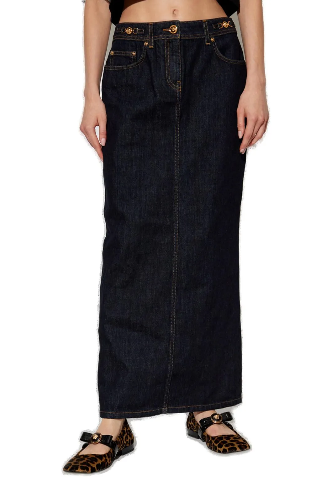 Denim Maxi Skirt