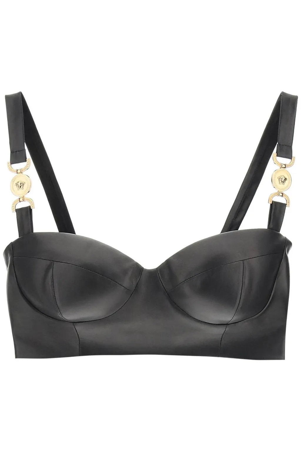 Leather Bustier Top