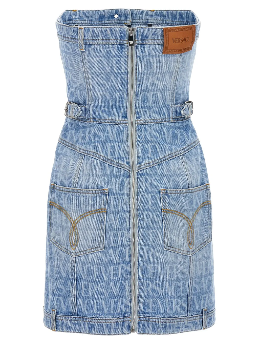 Denim Strapless Dress