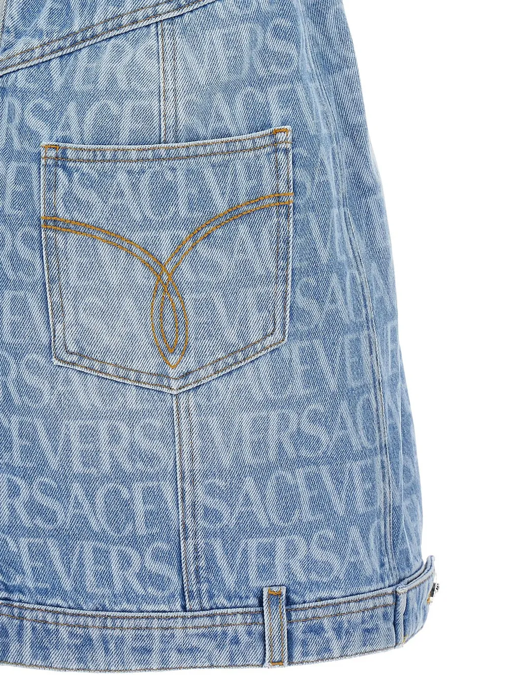 Denim Strapless Dress