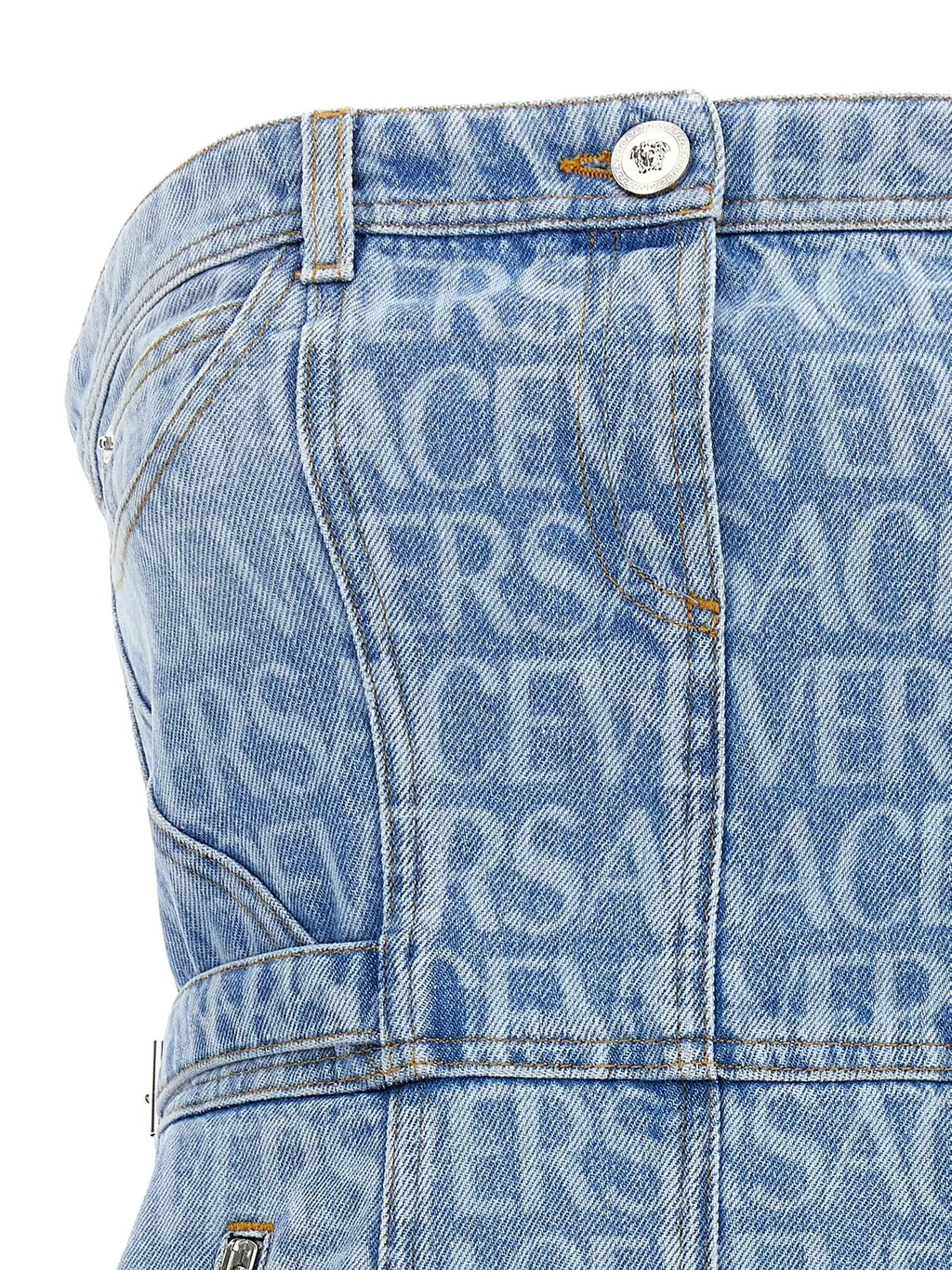 Denim Strapless Dress