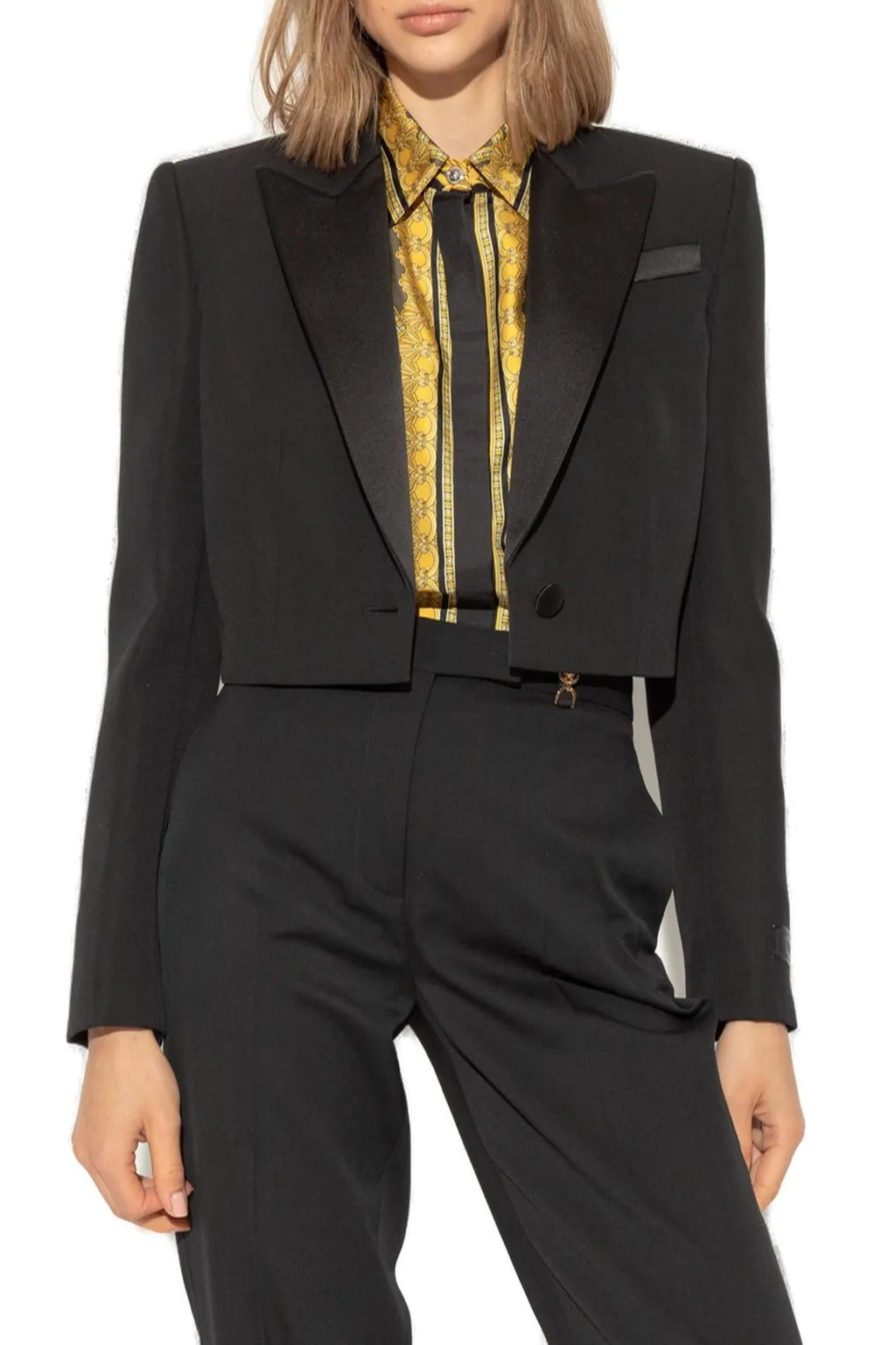 Cropped Tuxedo Jacket