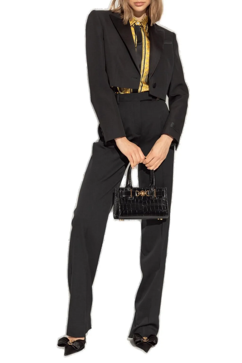 Cropped Tuxedo Jacket