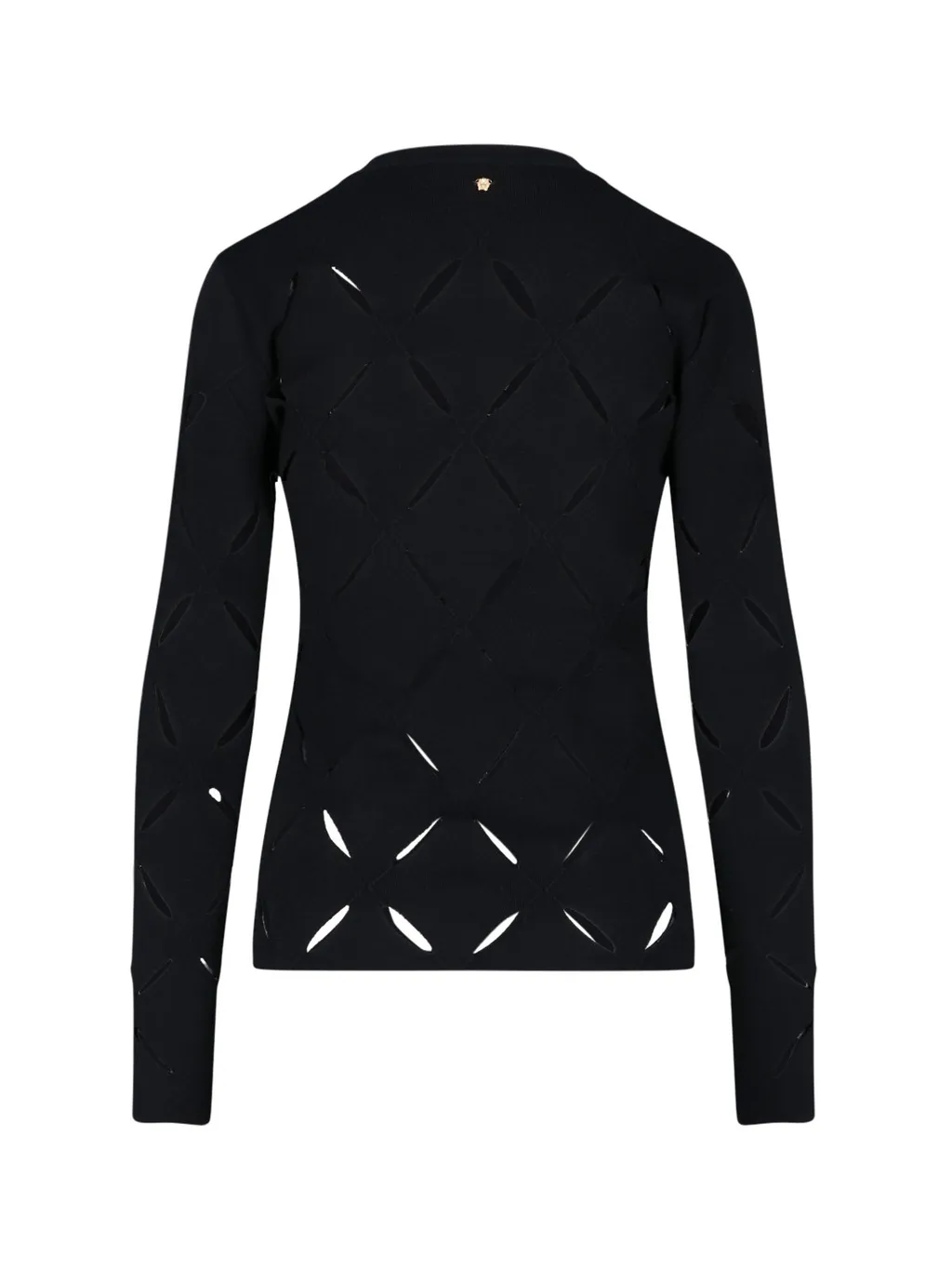 Long-Sleeved Knit Top With Cut-Outs