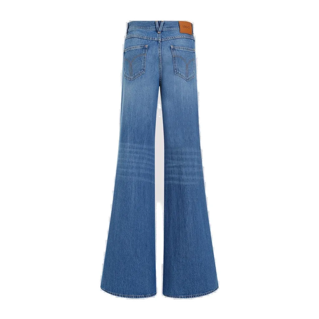 High-Waisted Wide-Leg Jeans