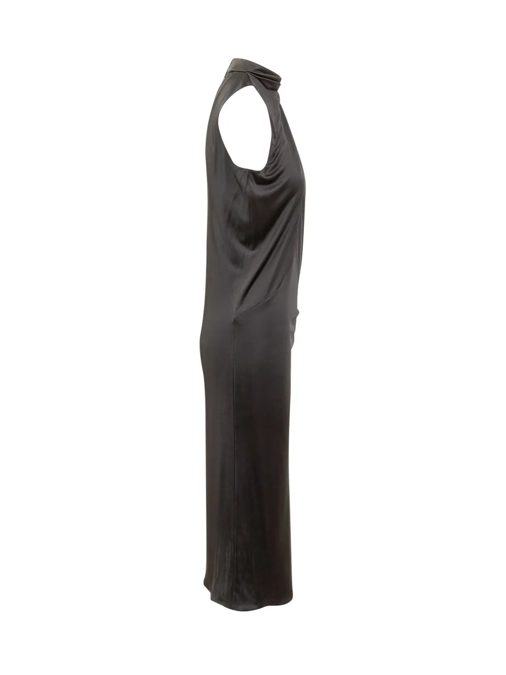 Draped Halterneck Maxi Dress