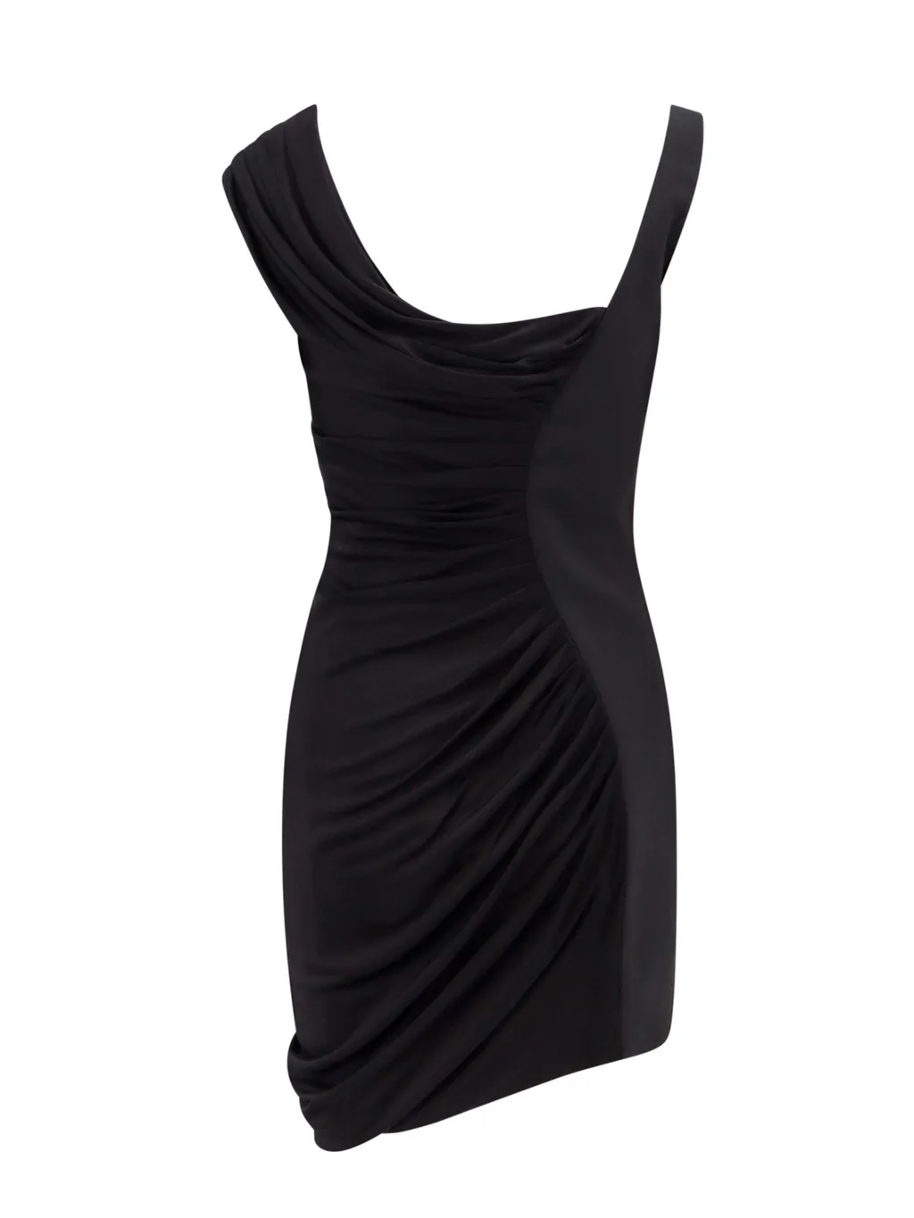 Asymmetric Ruched Dress