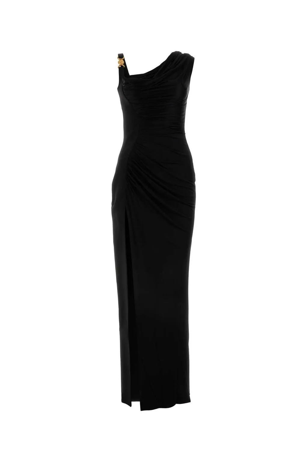 One-Shoulder Gown With Side Slit